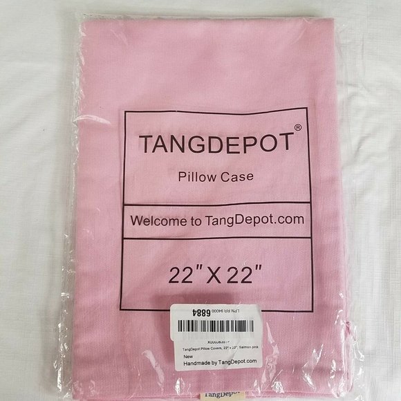 Pillow Cover Pink 22x22 In Square New Solid - Picture 6 of 9